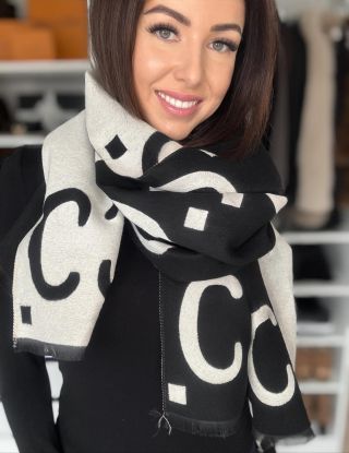 💣✨🖤 novinka 🖤✨💣 Šál ,,Cloe,, Luxusní, elegantní, jemné a dokonale hřejivé. 💫Oboustranný design. Perfektní k bundě, kabátu...